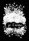 Chats c&acirc;lins et fleurs d'amour